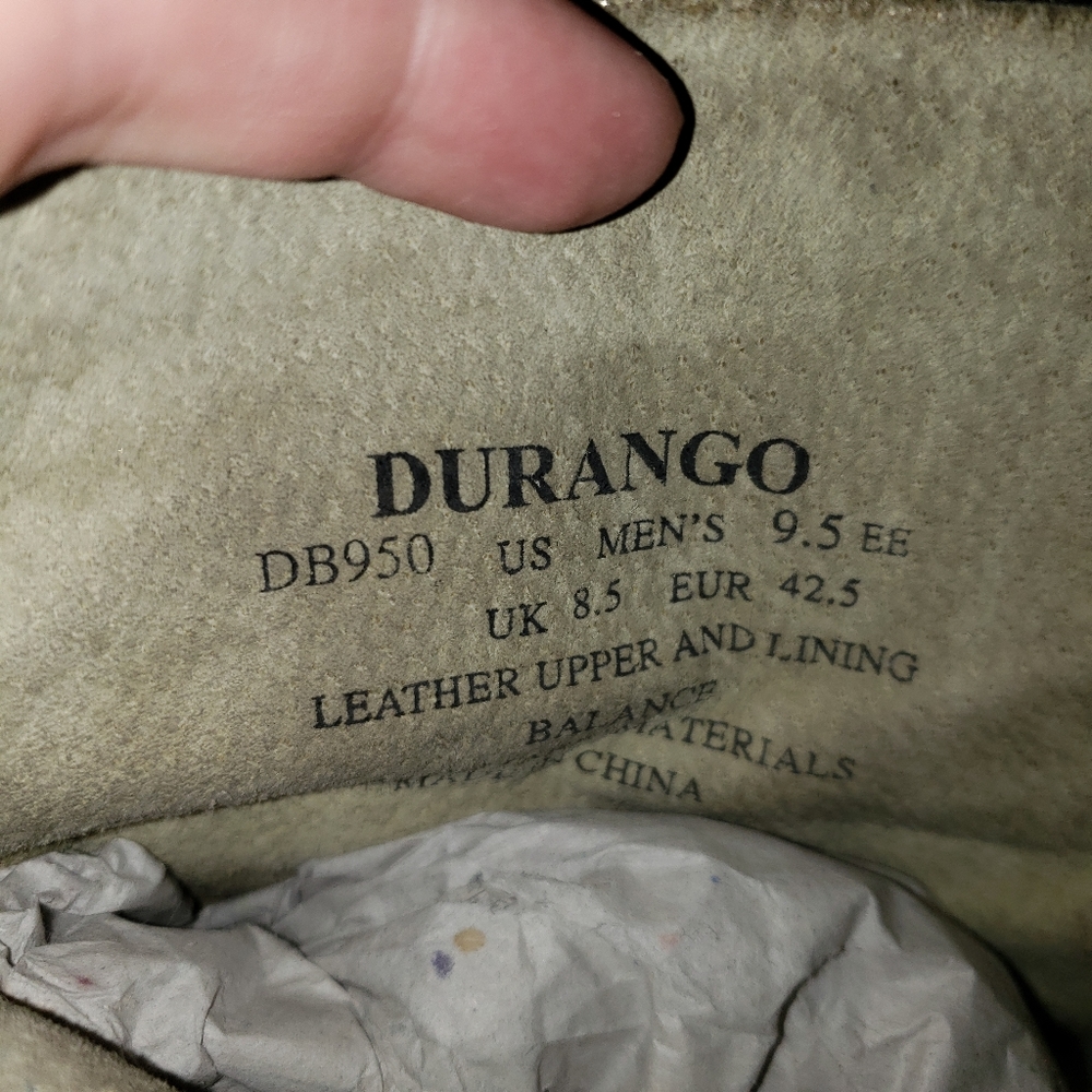 DURANGO men's Classic Down Low Western Boot sz 9.5 - Picture 13 of 13